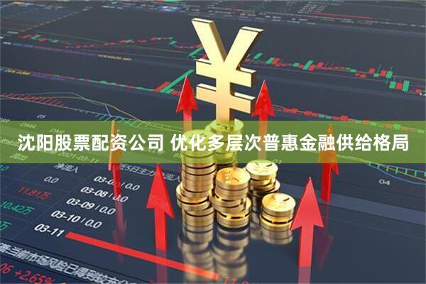沈阳股票配资公司 优化多层次普惠金融供给格局