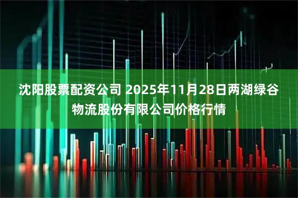 沈阳股票配资公司 2025年11月28日两湖绿谷物流股份有限公司价格行情